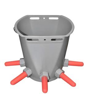 Galeata 8L cu 5 suzete pentru alaptat vitei adapatoare Breckner Germany Galeata 8L cu 5 suzete pentru alaptat vitei adapatoare Breckner Germany