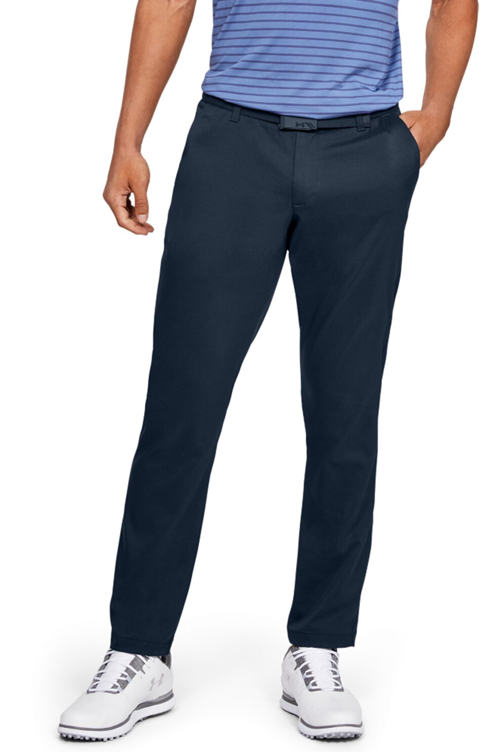 Under Armour, Pantaloni cu gaici pentru curea, pentru golf Showdown, Bleumarin