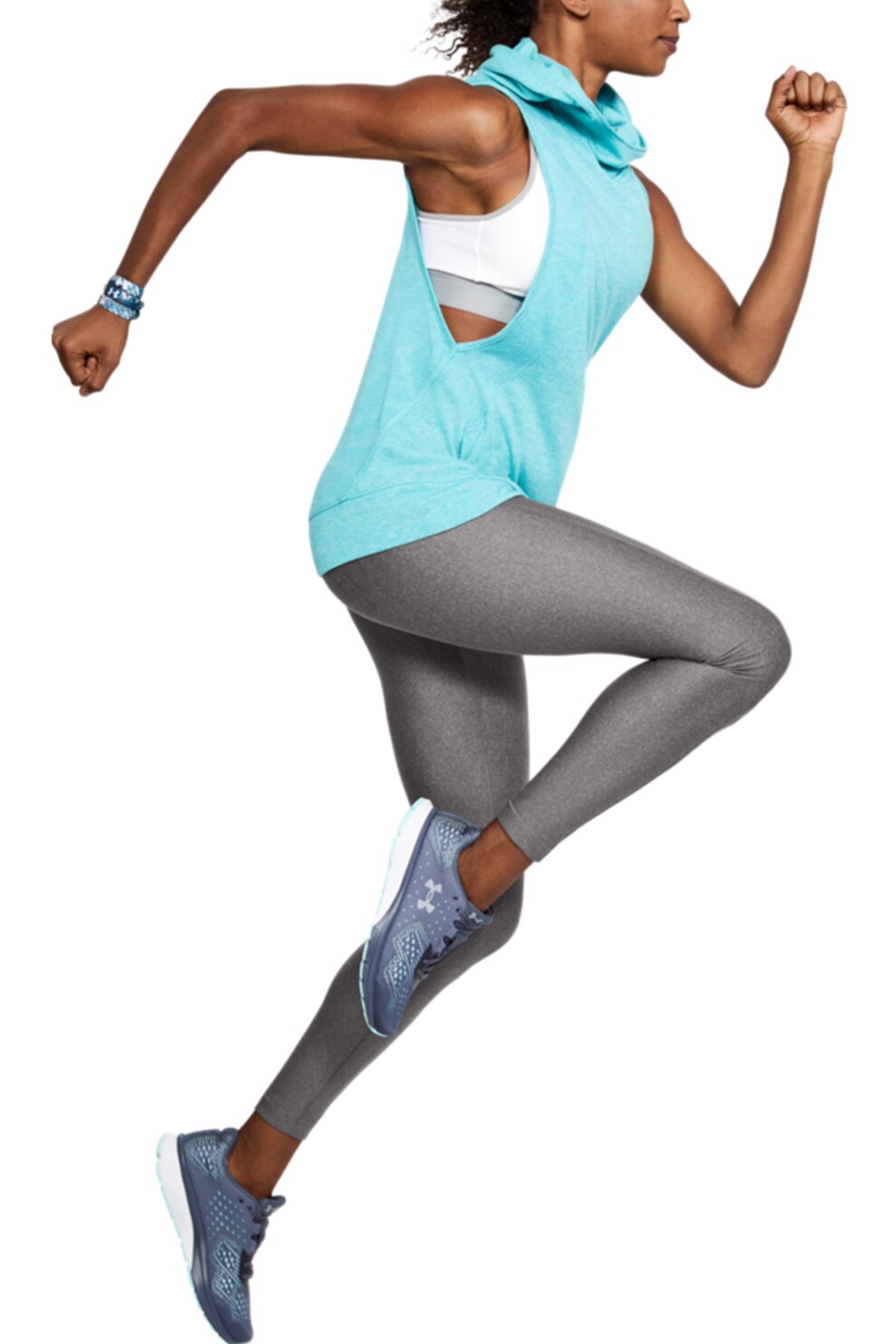 Under Armour, Colanti pentru alergare, Gri inchis