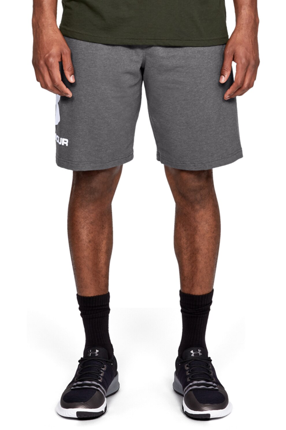 Under Armour, Bermude sport pentru fitness Sportstyle, Gri