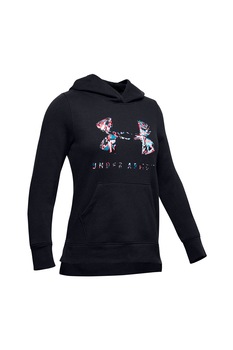 Under Armour, Hanorac lejer cu imprimeu logo Rival, Negru Under Armour, Hanorac lejer cu imprimeu logo Rival, Negru