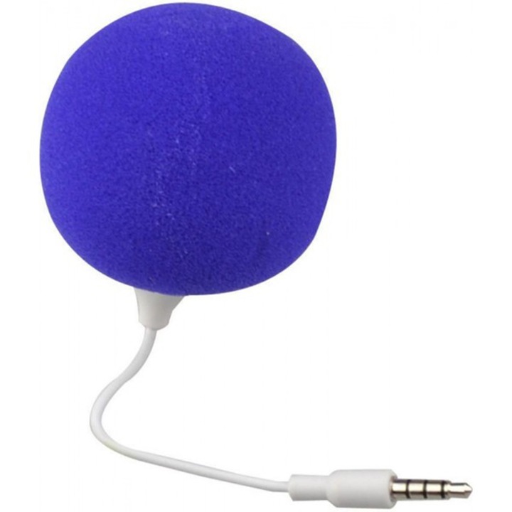 Универсален преносим високоговорител Audio Dock, форма на топка, 3,5 мм жак, лилав