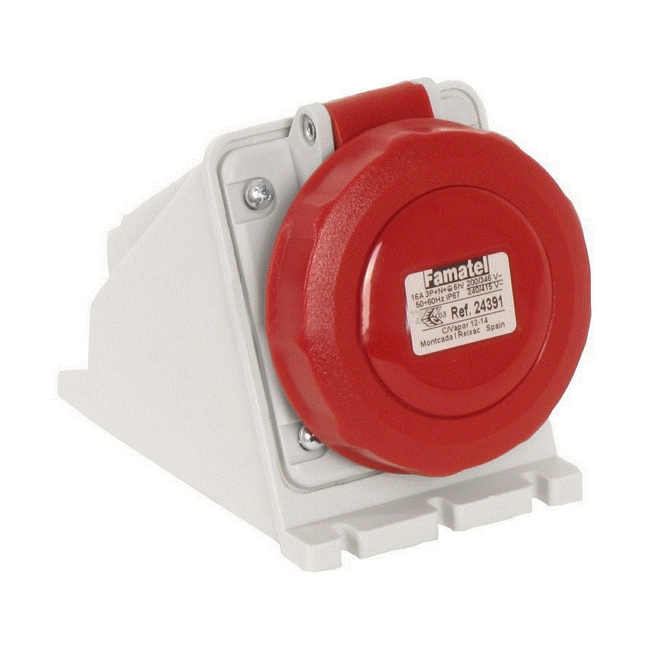 Priza industriala trifazata Famatel 400V 5 poli 16A 6h IP67