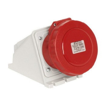 Priza industriala trifazata Famatel 400V 5 poli 32A 6h IP67 Priza industriala trifazata Famatel 400V 5 poli 32A 6h IP67