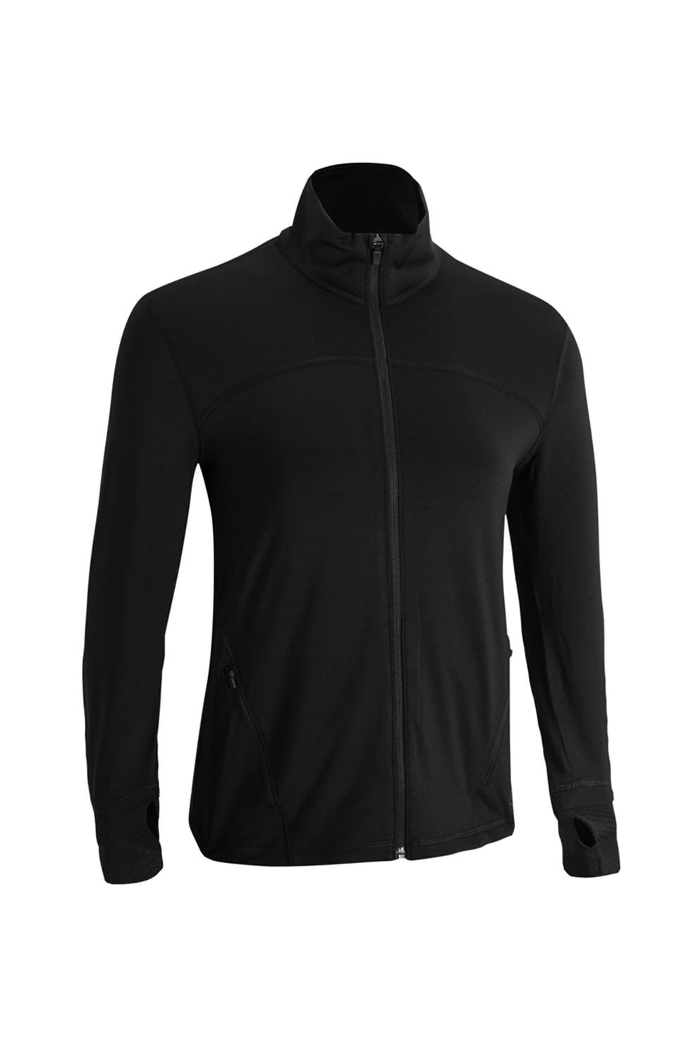 Under Armour, Bluza sport cu fermoar, pentru antrenament Rush, Negru