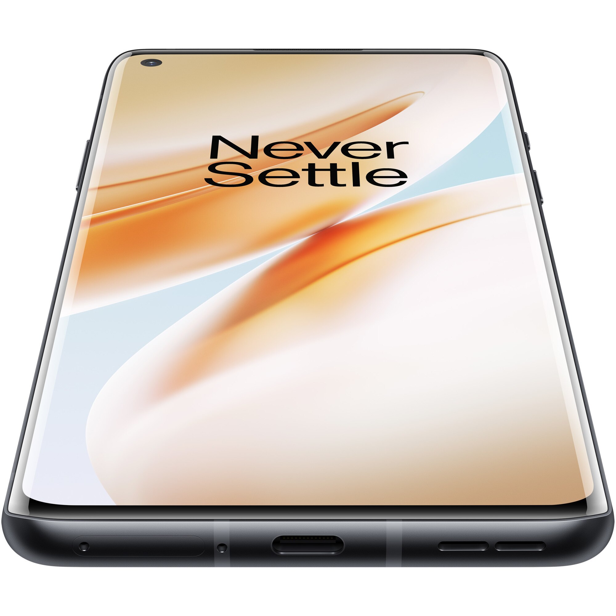 Telefon mobil OnePlus 8, Dual SIM, 128GB, 8GB RAM, 5G, Onyx Black