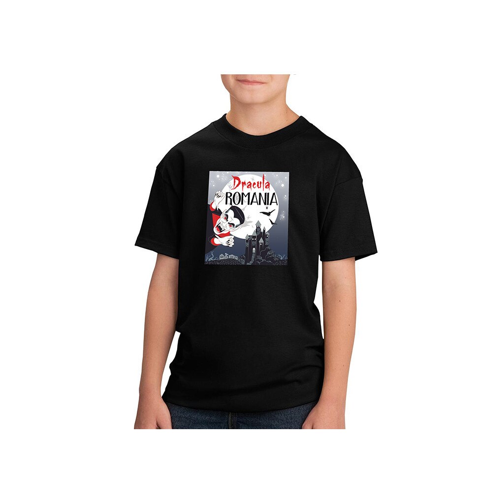 Tricou din bumbac, Magnetella, Dracula - amurg, Negru