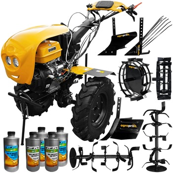 Motocultor Profesional, AgroPro Progarden, HS 1100D, Euro V, Diferential Blocabil, Pornire Electrica, 18 CP, latime lucru 120 cm, Benzina, carena protectie, FAR, freze, roti cauciuc, roti metal, rarita reglabila, plug arat, plug cartofi, 5l ulei AgroPro Motocultor Profesional, AgroPro Progarden, HS 1100D, Euro V, Diferential Blocabil, Pornire Electrica, 18 CP, latime lucru 120 cm, Benzina, carena protectie, FAR, freze, roti cauciuc, roti metal, rarita reglabila, plug arat, plug cartofi, 5l ulei AgroPro