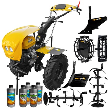 Motocultor Profesional, AgroPro Progarden, HS 1100D, Euro 5, 18 CP, latime lucru 120 cm, Benzina, carena protectie, FAR, freze, roti cauciuc, roti metal, rarita reglabila, plug arat, 5l ulei AgroPro Motocultor Profesional, AgroPro Progarden, HS 1100D, Euro 5, 18 CP, latime lucru 120 cm, Benzina, carena protectie, FAR, freze, roti cauciuc, roti metal, rarita reglabila, plug arat, 5l ulei AgroPro