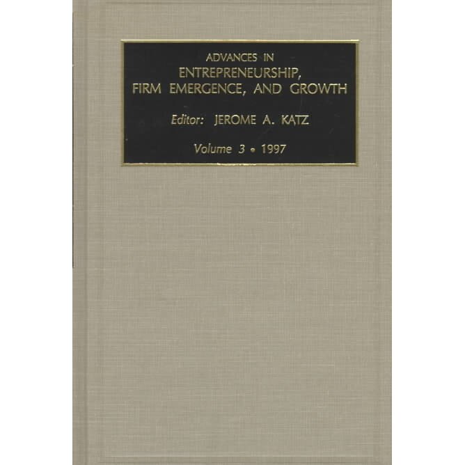 Advances in Entrepreneurship Vol3 de Robert H. Brockhaus