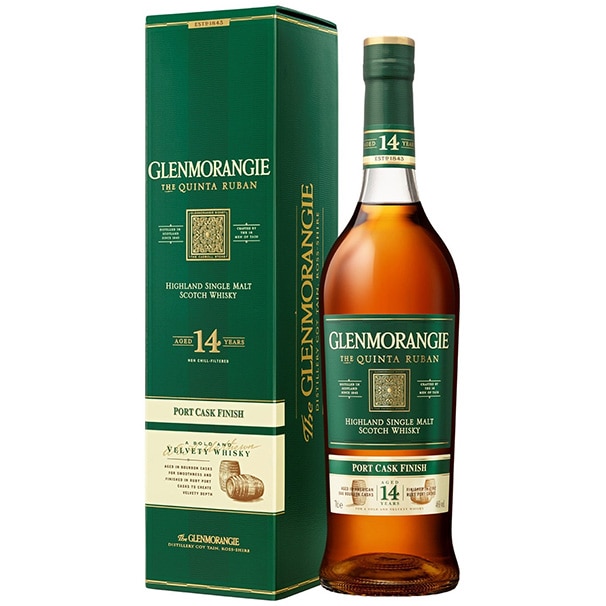 Whisky Glenmorangie Quinta Ruban, Single Malt 46%, Cutie, 0.7l