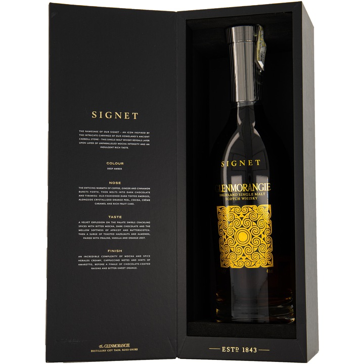 Whisky Glenmorangie Signet, Single Malt 46%, Cutie, 0.7l