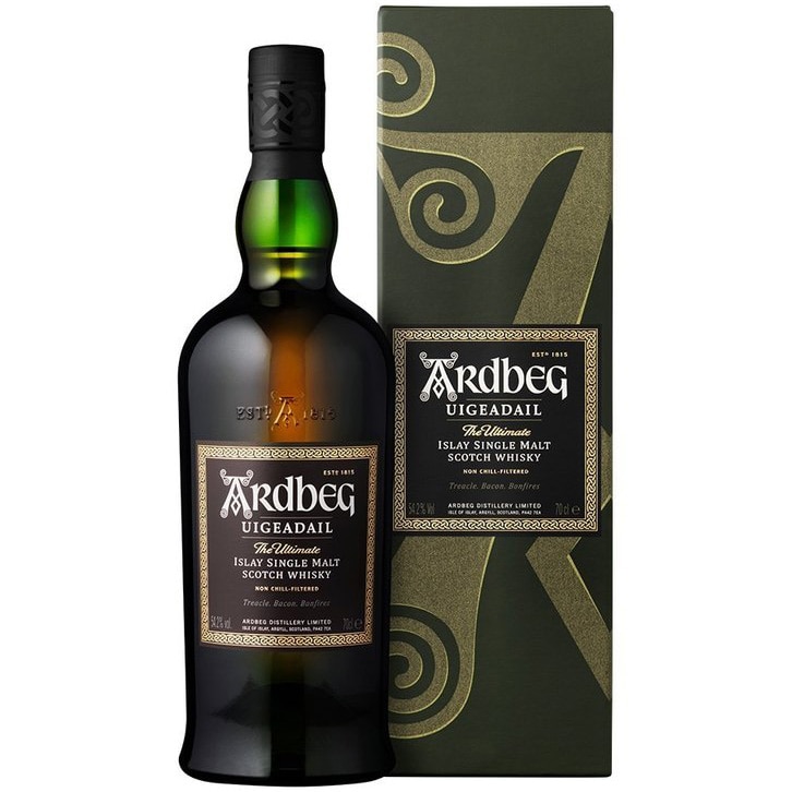 Whisky Ardbeg Uigeadail, Single Malt 54.2%, Cutie, 0.7l