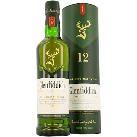 Whisky Glenfiddich 12YO, Single Malt 40%, 0.7l