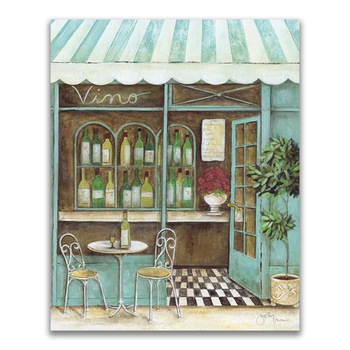 Tablou Canvas - Vin, Terasa, Primavara 24 x 30 cm Tablou Canvas - Vin, Terasa, Primavara 24 x 30 cm