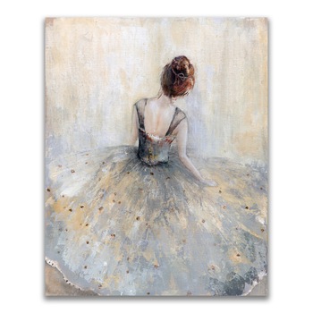 Tablou Canvas - Balerina, Figurativ, Modern, 24 x 30 cm Tablou Canvas - Balerina, Figurativ, Modern, 24 x 30 cm
