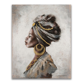 Tablou Canvas - Afro, Modern, Figurativ, 24 x 30 cm Tablou Canvas - Afro, Modern, Figurativ, 24 x 30 cm