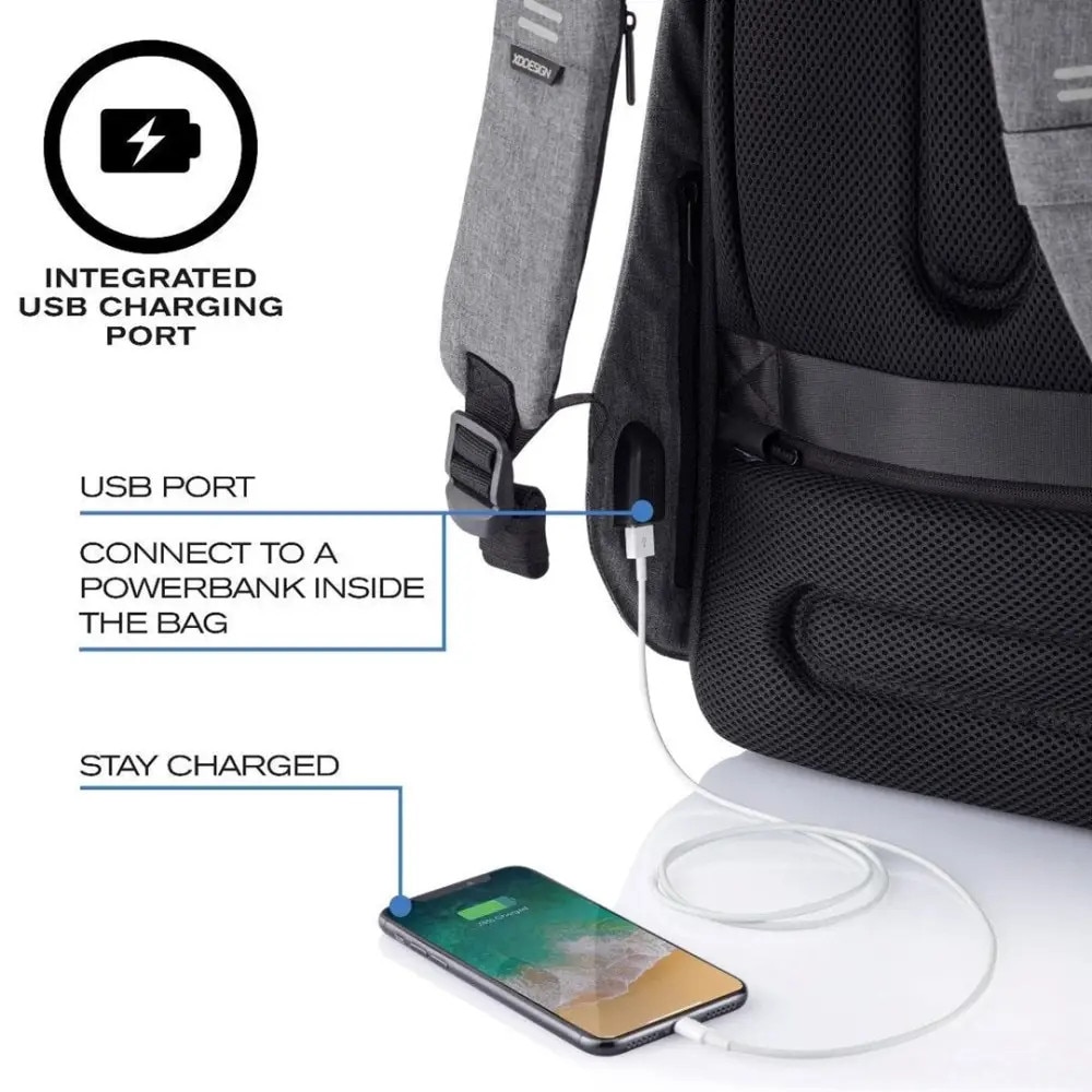 Rucsac Bobby Hero, XD Design, Poliester, 18 l, Gri