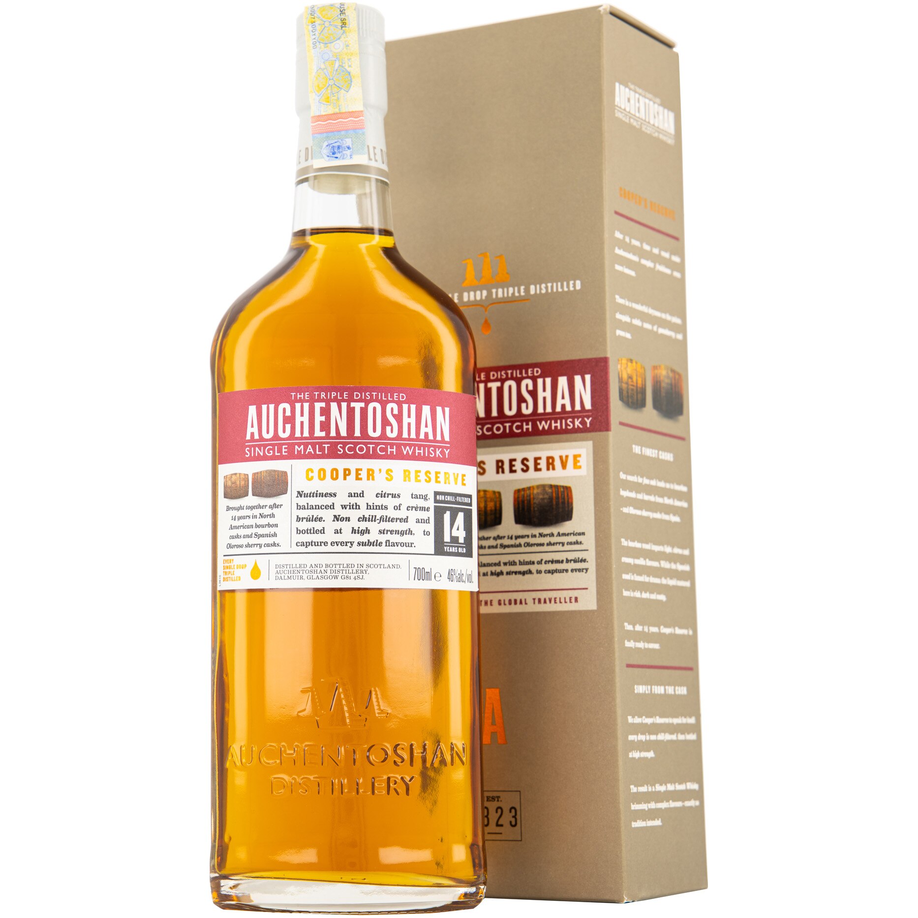 Whisky Auchentoshan Coopers Reserve, Single malt 46%, 0.7l