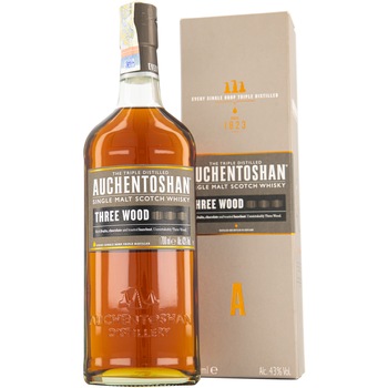 Whisky Auchentoshan Three Wood, Bourbon 43%, 0.7l Whisky Auchentoshan Three Wood, Bourbon 43%, 0.7l