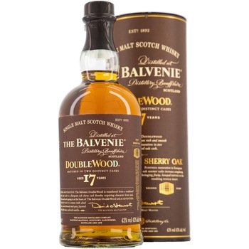 Whisky, Balvenie Double Wood 17YO, Single Malt 43%, 0.7l Whisky, Balvenie Double Wood 17YO, Single Malt 43%, 0.7l
