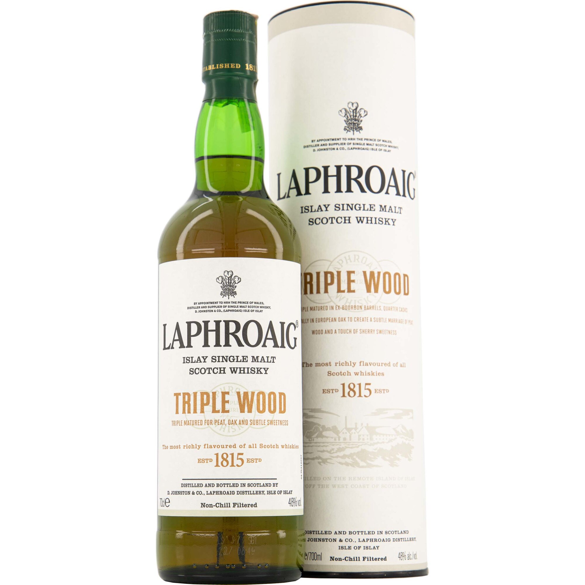 Whisky Laphroaig Triplu Wood, Single Malt 48%, 0.7l