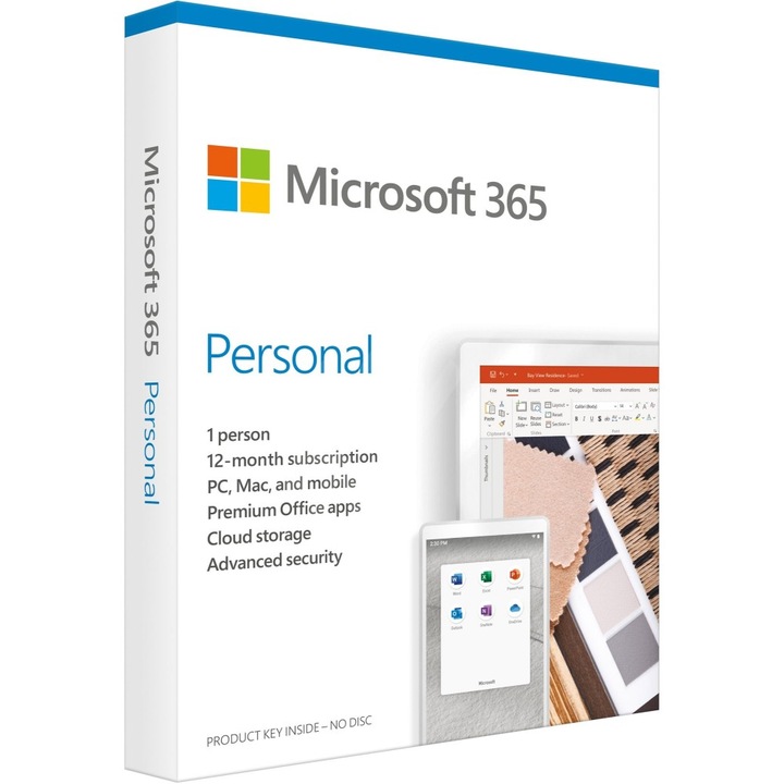 Microsoft 365 Personal, Angol EuroZone, 1 éves, adathordozó nélkül