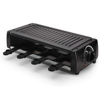 aparat de preparat raclette cu putere de 1200 w suprafete non-adezive controlul temperaturii sistem anti-supraincalzire capacitate 8 portii negru imagen 8_0_
0