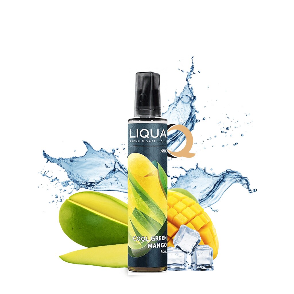 Lichid Tigara Electronica Liqua Shortfill - Cool Green Mango ,50ml ,0mg/ml