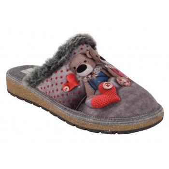 Papuci De casa gri din plus, talpa cu memorie 191055 Papuci De casa gri din plus, talpa cu memorie 191055