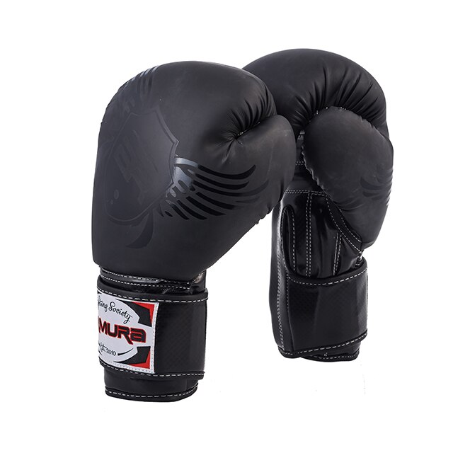 Manusi de box ARMURA Premium Black, 16 OZ, Negre