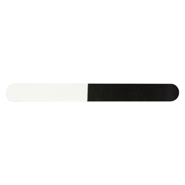 Buffer de unghii PRIMA, pentru pilit/lustruit, alb/negru, 18cm