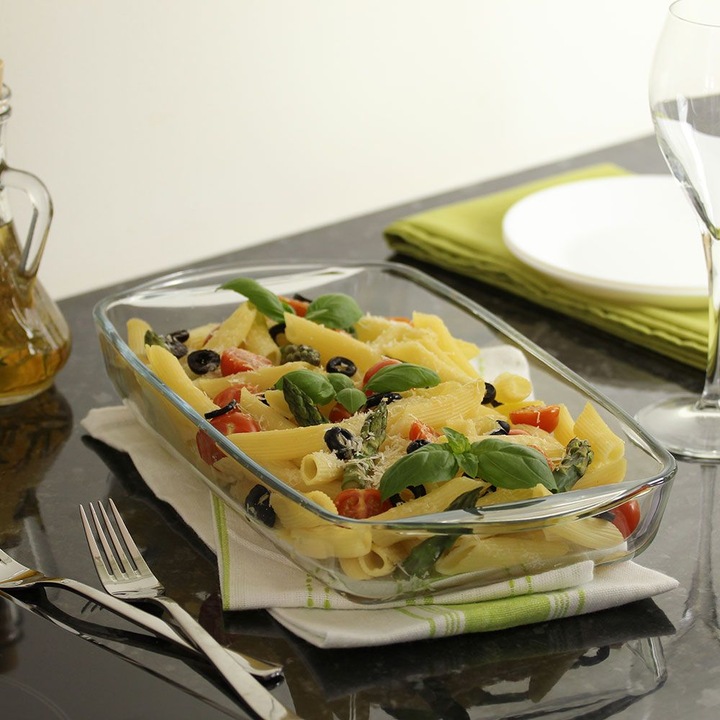 Vas termorezistent 40x25x6cm, dreptunghiular, AMBITION Excellent