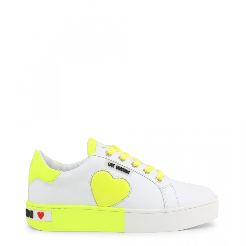 Tenisi dama, Love Moschino, JA15023G1AIF_210A, Alb/Galben