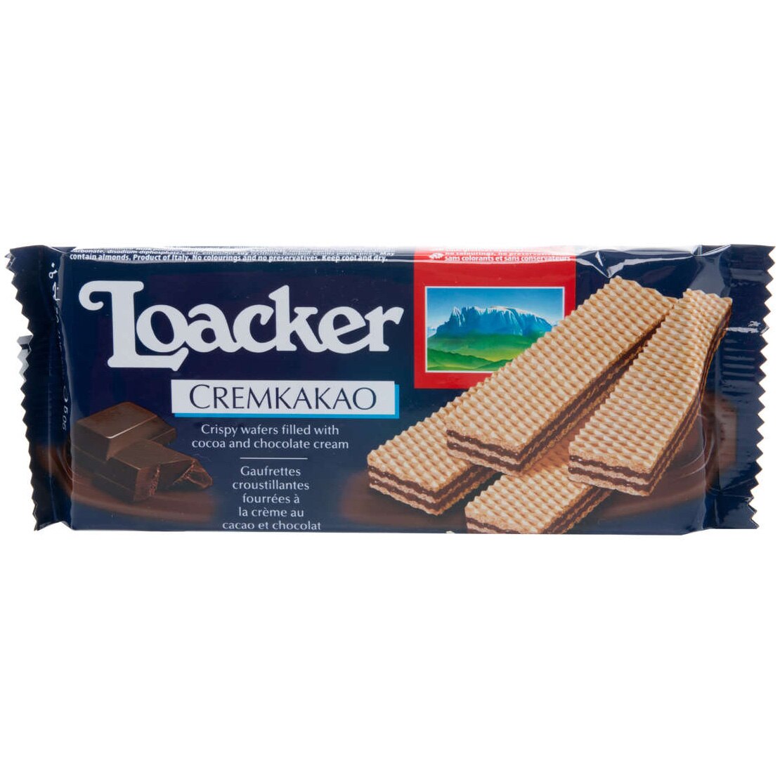 Napolitana Loacker cu crema de cacao, 90 gr