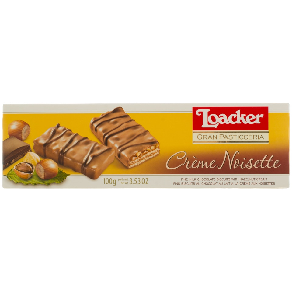 Napolitana Loacker gran pasticceria noisette, 100 gr
