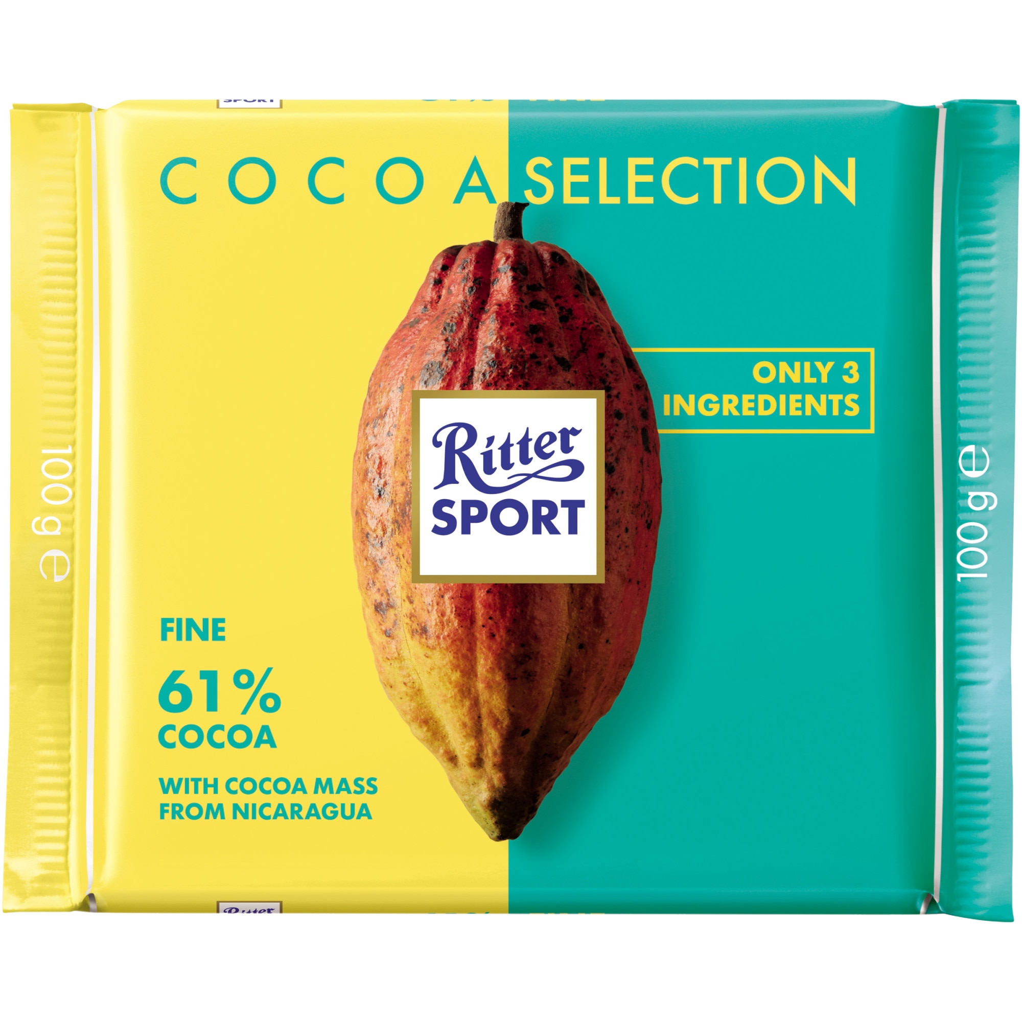Ciocolata Ritter cu 61% cacao, 100g