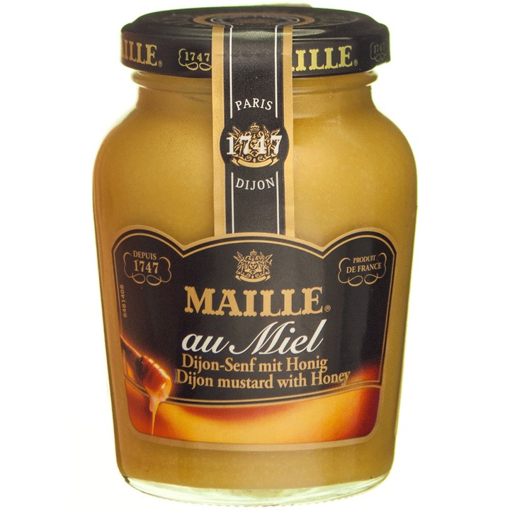 Mustar Maille Dijon cu miere, 230 gr.