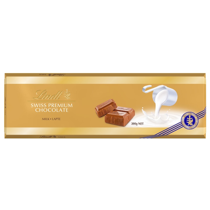 Tableta ciocolata Lindt Gold lapte 300g