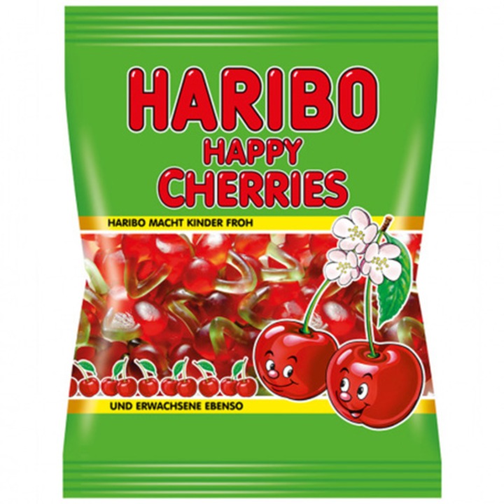 Jeleuri Haribo happy cherries, 200 gr.
