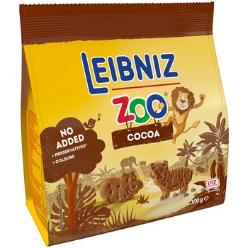 Biscuiti cu cacao Leibniz zoo, 100g
