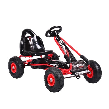 Kart cu pedale pentru copii NOVOKIDS® Top Racer PRO, Roti gomflabile din cauciuc, 3-7 ani , Maxim 25 kg, Structura metalica, Frana de mana, Functie FreeWheel, Scaun Ajustabil, Mers cu spatele, Rosu Kart cu pedale pentru copii NOVOKIDS® Top Racer PRO, Roti gomflabile din cauciuc, 3-7 ani , Maxim 25 kg, Structura metalica, Frana de mana, Functie FreeWheel, Scaun Ajustabil, Mers cu spatele, Rosu