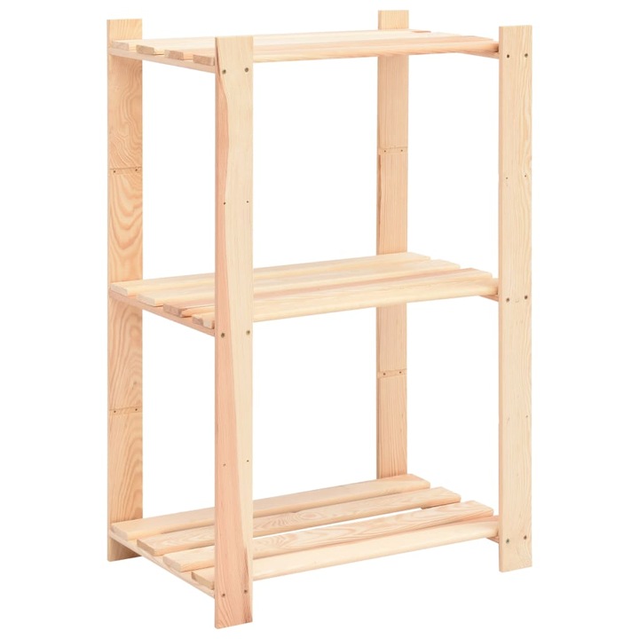 Комплект от 5 рафта, Zakito Europe, дърво, 60x38x90 см, бежово