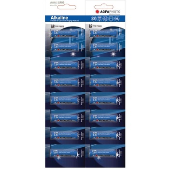 Baterii Agfaphoto Alkaline AAA, 16 buc Baterii Agfaphoto Alkaline AAA, 16 buc