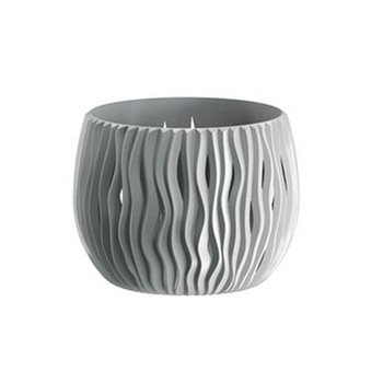 Ghiveci decorativ ProsperPlast, Sandy, Ø18x13.8 cm, 1.4 l, gri Ghiveci decorativ ProsperPlast, Sandy, Ø18x13.8 cm, 1.4 l, gri