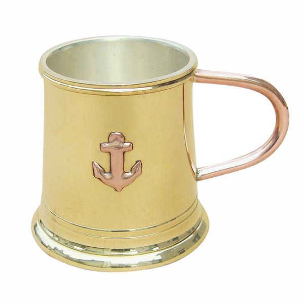 Cana cu maner Sea Club din alama, interior argintat, H 5cm