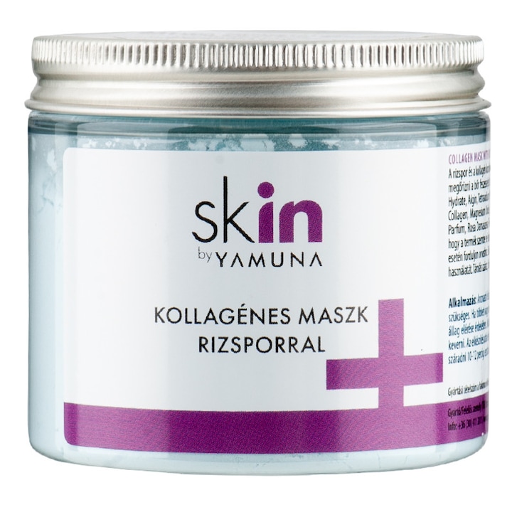 Masca peel-off Yamuna, cu Colagen si pudra de Orez, reduce cantitatea de grasime, hidratanta, netezeste ridurile, 80 g