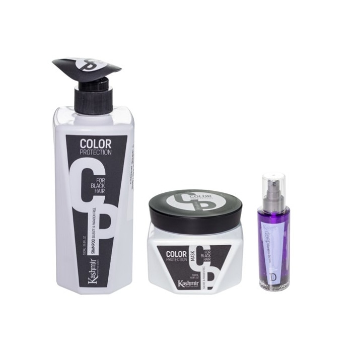 Kit Nice2meetyou Kashmir, Black, pentru par vopsit negru