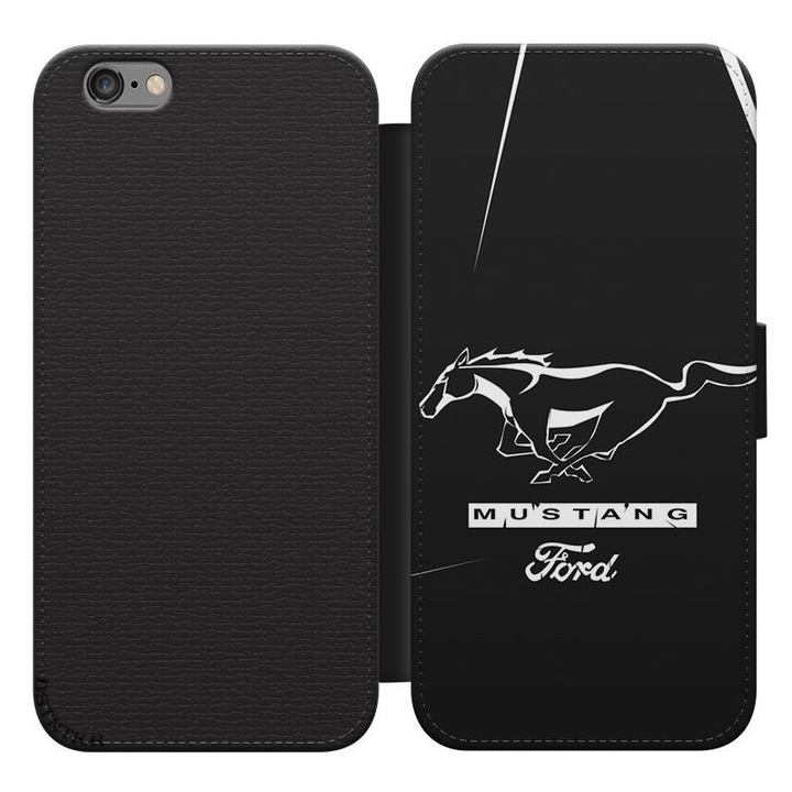Ford Mustang Pattern Samsung Galaxy S8 Plus S8+ Husa cu clapeta deschisa Husa cu clapeta Husa pentru telefon 14
