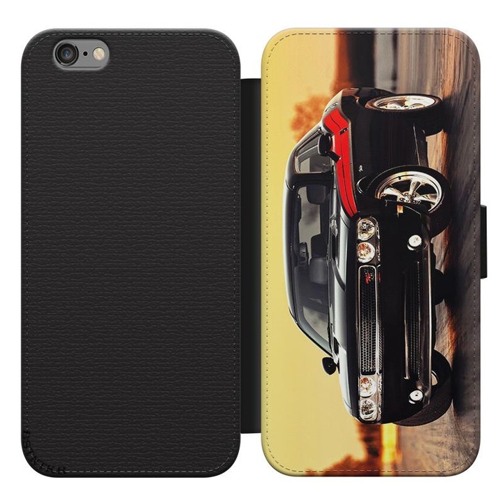 Dodge Challenger Pattern Samsung Galaxy J3 2017 Husa cu deschidere Flip Case Flip Case Husa telefon 4